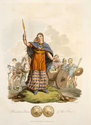 Boadicea, Queen of the Iceni, engraved by Richard Havell the Elder, pub. 1815